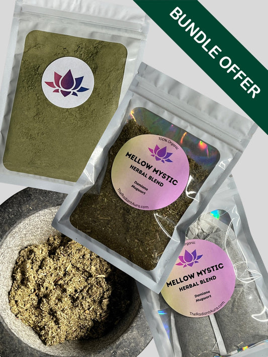 [BLACK FRIDAY BUNDLE] Mugwort & Damiana + Matcha & Butterfly Pea Tea